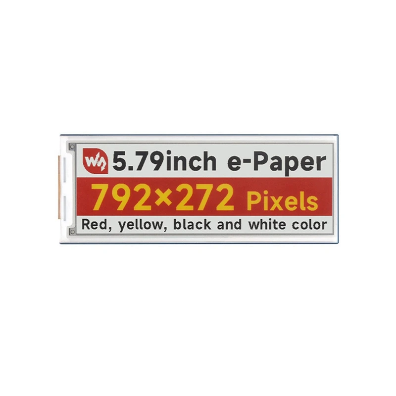 The Newwaveshare 5.79Inch Ink Screen Electronic Paper 4 Color E-Ink Screen 792X272 Pixels SPI E-Ink Raw Display
The Newwaveshare 5.79Inch Ink Screen Electronic Paper 4 Color E-Ink Screen 792X272 Pixels SPI E-Ink Raw Display