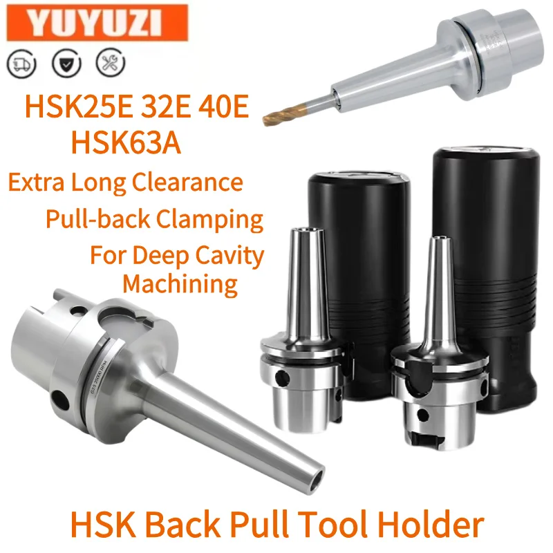 HSK25E/32E/40E HSK63A DC4 DC6/8 Pull-back Tool Holder HSK SDC High Precision Speed Collet Tool Holder for Deep Cavity Machining
HSK25E/32E/40E HSK63A DC4 DC6/8 Pull-back Tool Holder HSK SDC High Precision Speed Collet Tool Holder for Deep Cavity Machining