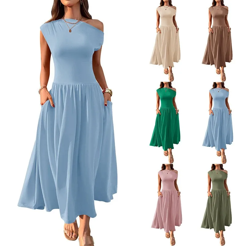 Summer Dress Women's Off Shoulder A Line Dresses Light Blue Maxi Dress Mint Green Long Dress Dusty Pink
Summer Dress Women's Off Shoulder A Line Dresses Light Blue Maxi Dress Mint Green Long Dress Dusty Pink