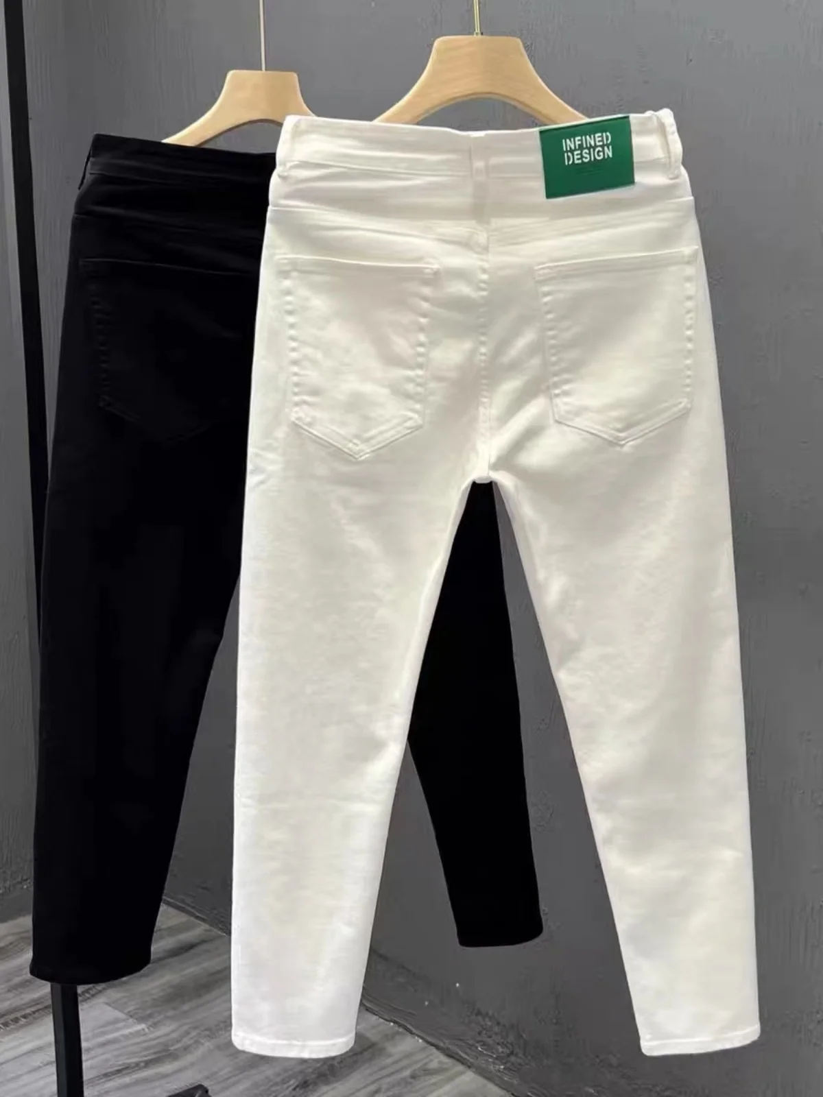 Spring Summer Men's Slim Fit Denim Jeans Elastic Casual Pants Korean Style Popular Nine Points Pants Youth Wear Daily Use
Spring Summer Men's Slim Fit Denim Jeans Elastic Casual Pants Korean Style Popular Nine Points Pants Youth Wear Daily Use