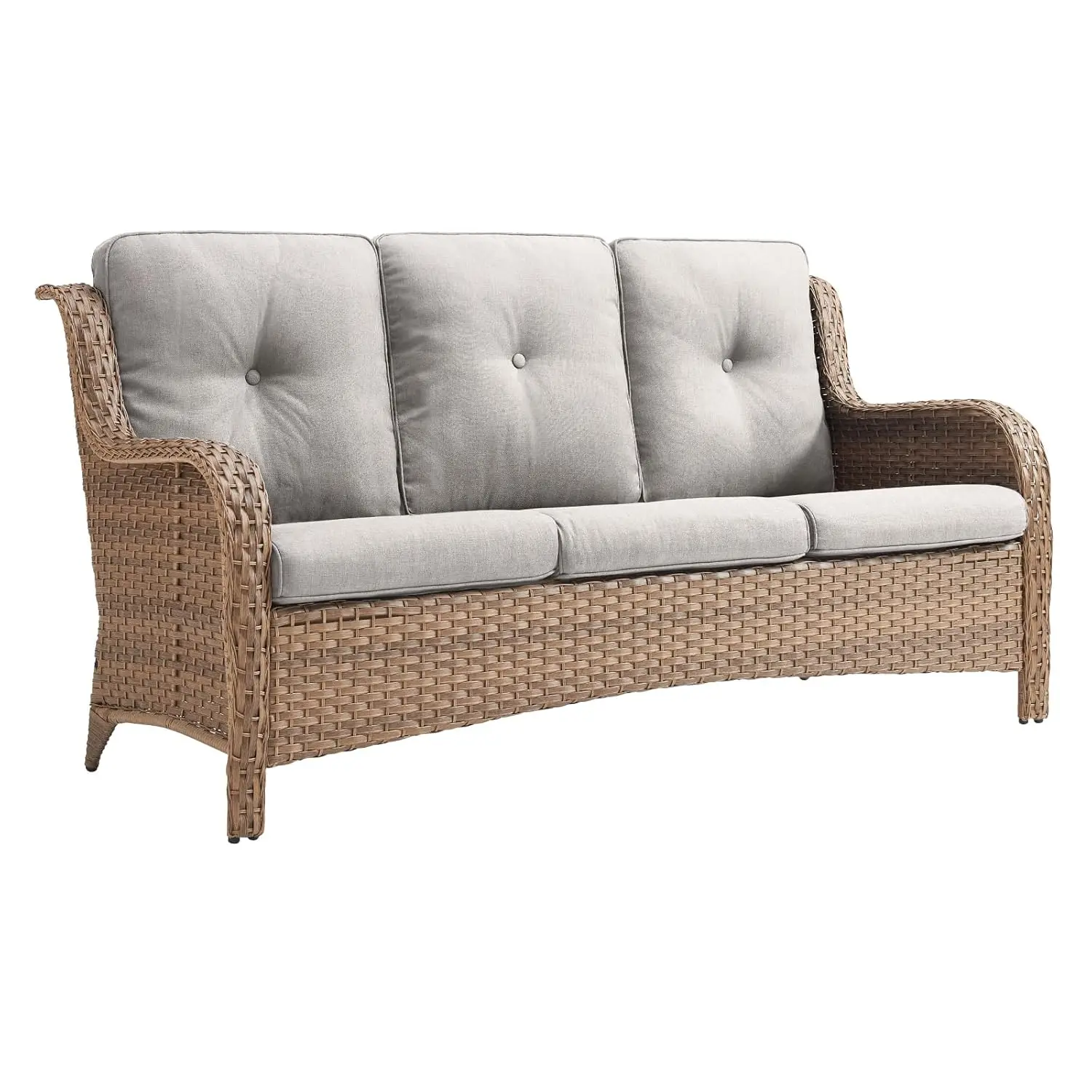 Уличный диван из ротанга для патио - 3-местный плетеный диван с глубоким сиденьем и удобными подушками для веранды, террасы, на заказ
Уличный диван из ротанга для патио - 3-местный плетеный диван с глубоким сиденьем и удобными подушками для веранды, террасы, на заказ