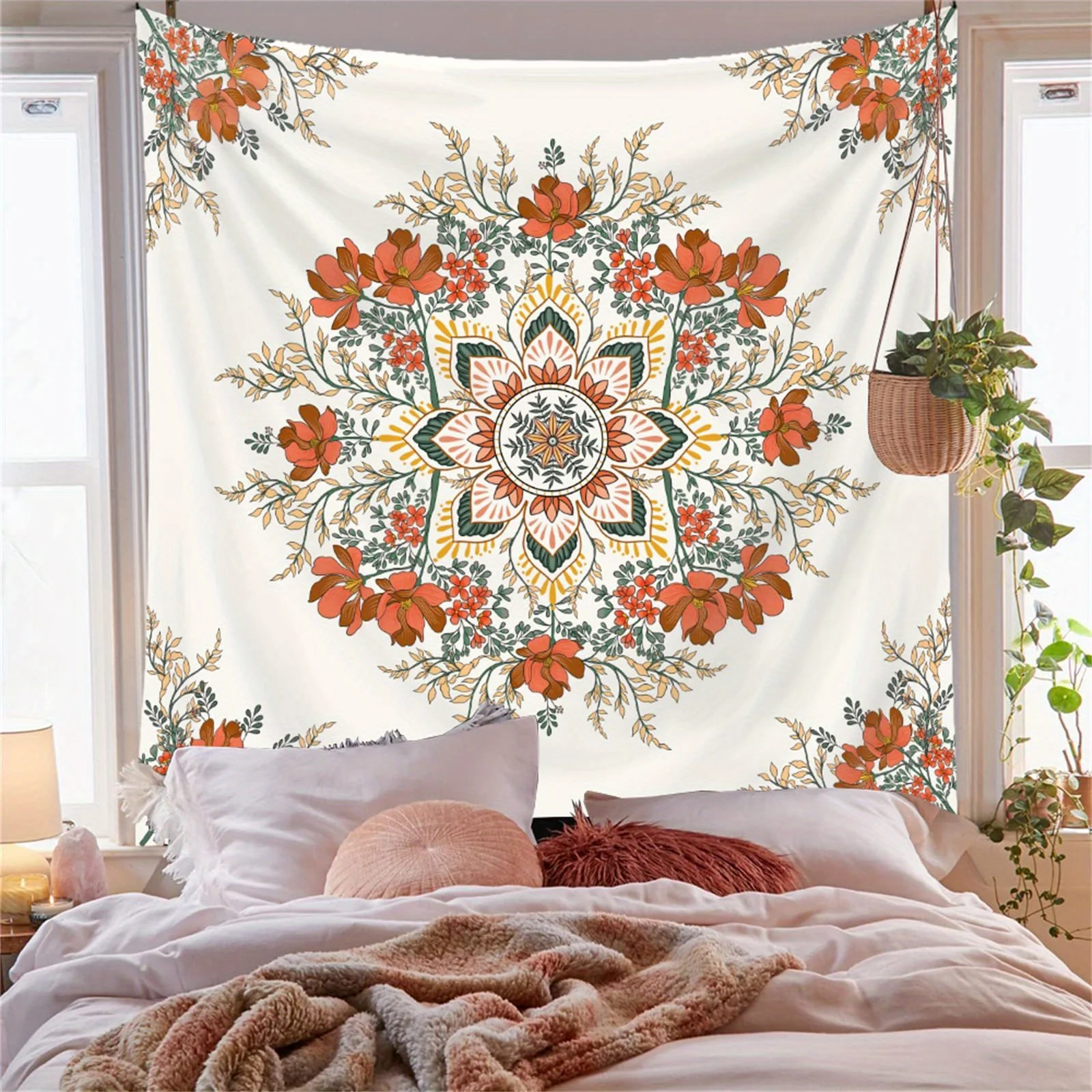 1 шт., настенный гобелен с богемным цветочным принтом - психоделический ботанический принт, мягкая полиэфирная замша, идеально подходит для гостиной
1 шт., настенный гобелен с богемным цветочным принтом - психоделический ботанический принт, мягкая полиэфирная замша, идеально подходит для гостиной