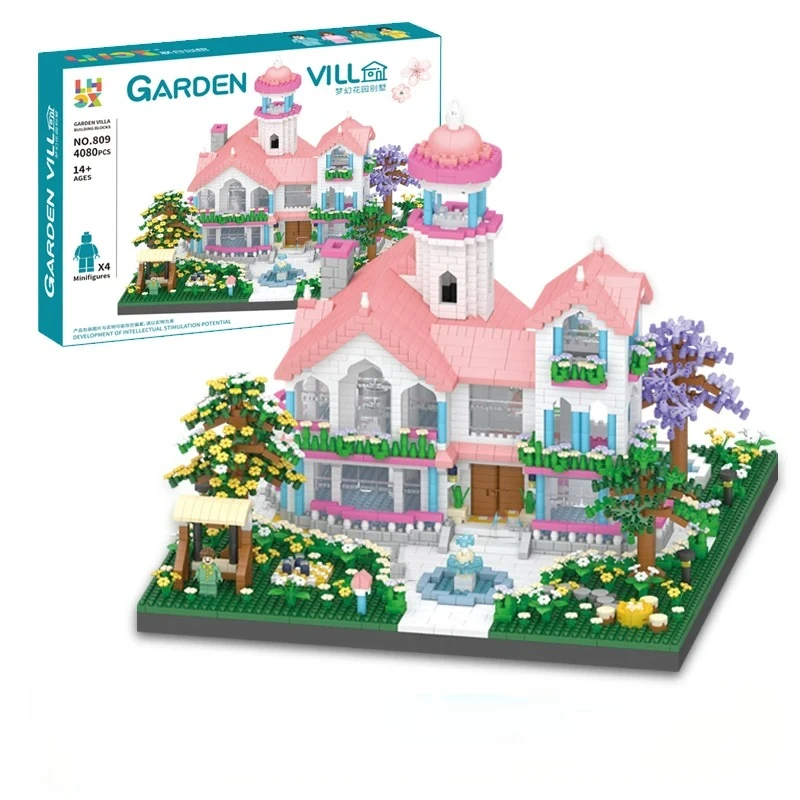4080 шт., замок принцессы мечты, вилла, строительные блоки, город, вид на улицу, дом, алмазные микрокирпичи, игрушки, подарок на день рождения для девочки
4080 шт., замок принцессы мечты, вилла, строительные блоки, город, вид на улицу, дом, алмазные микрокирпичи, игрушки, подарок на день рождения для девочки