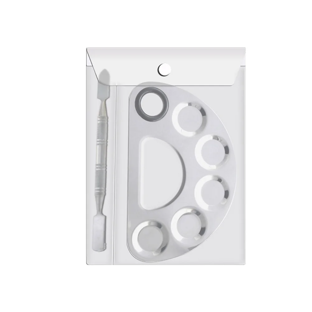 1 Set of Stainless Steel Nail Eye Shadow Makeup Pallet Stick Set (Semicircle Shape) stainless steel palette
1 Set of Stainless Steel Nail Eye Shadow Makeup Pallet Stick Set (Semicircle Shape) stainless steel palette