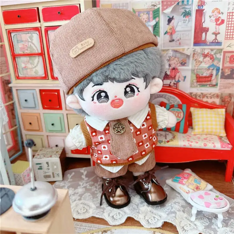 20cm Kawaii Good Boy Suit Plush Doll Fashion Lattice Sweater Wear Hat Fat Body No Attribute Idol Dolls Anime Soft Toys for Girls
20cm Kawaii Good Boy Suit Plush Doll Fashion Lattice Sweater Wear Hat Fat Body No Attribute Idol Dolls Anime Soft Toys for Girls