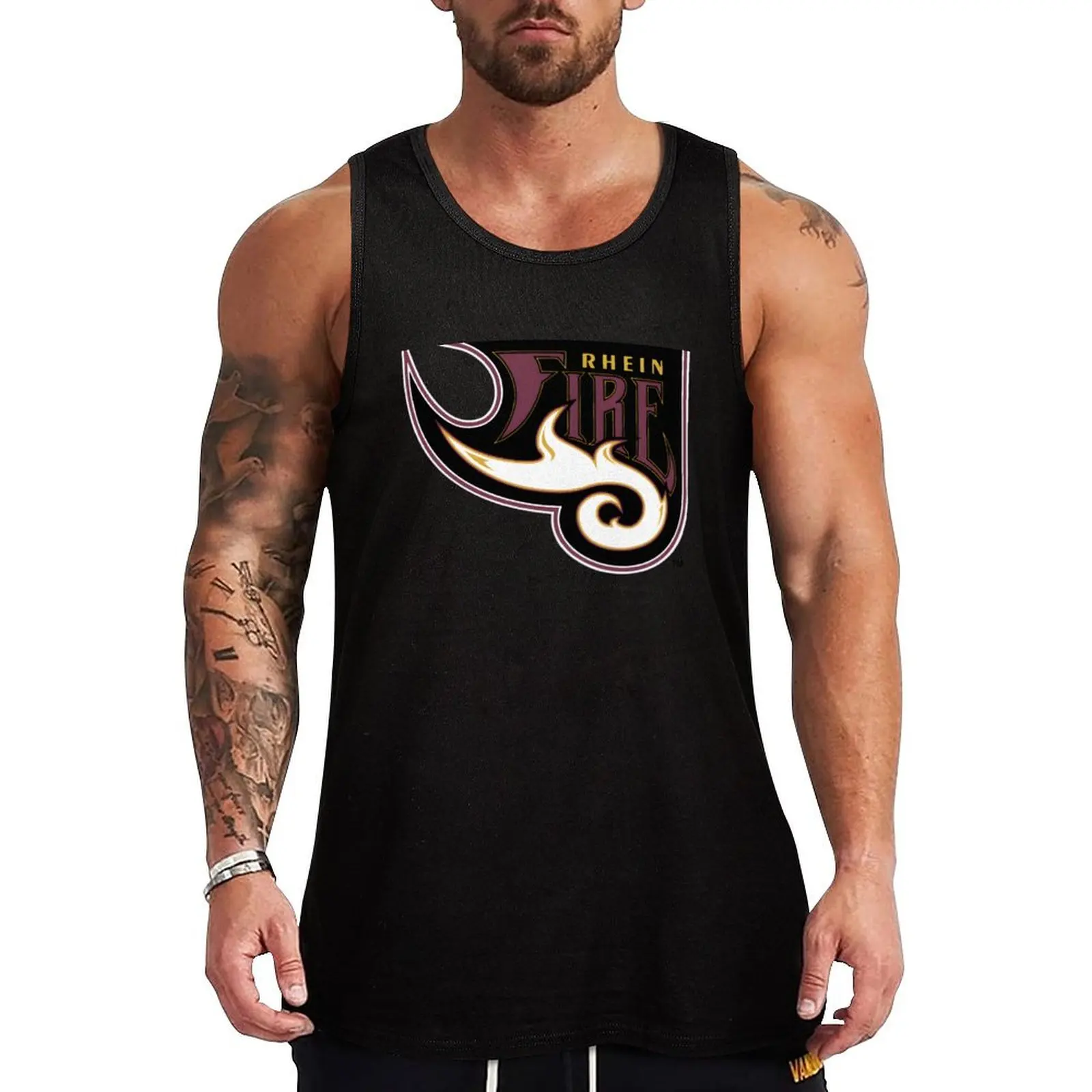 Rhein Fire Vintage Logo Classic Tank Top Men's clothes luxury style Men's sleeveless gym shirts plain t-shirt
Rhein Fire Vintage Logo Classic Tank Top Men's clothes luxury style Men's sleeveless gym shirts plain t-shirt