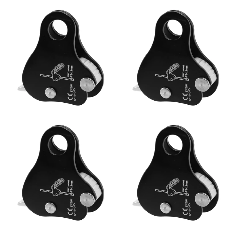 4X Rope Ascender,Rock Climbing Tree Arborist Rope Grab Self-Locking Rope Grip For Climbing And Rescue 8-13MM,Black
4X Rope Ascender,Rock Climbing Tree Arborist Rope Grab Self-Locking Rope Grip For Climbing And Rescue 8-13MM,Black