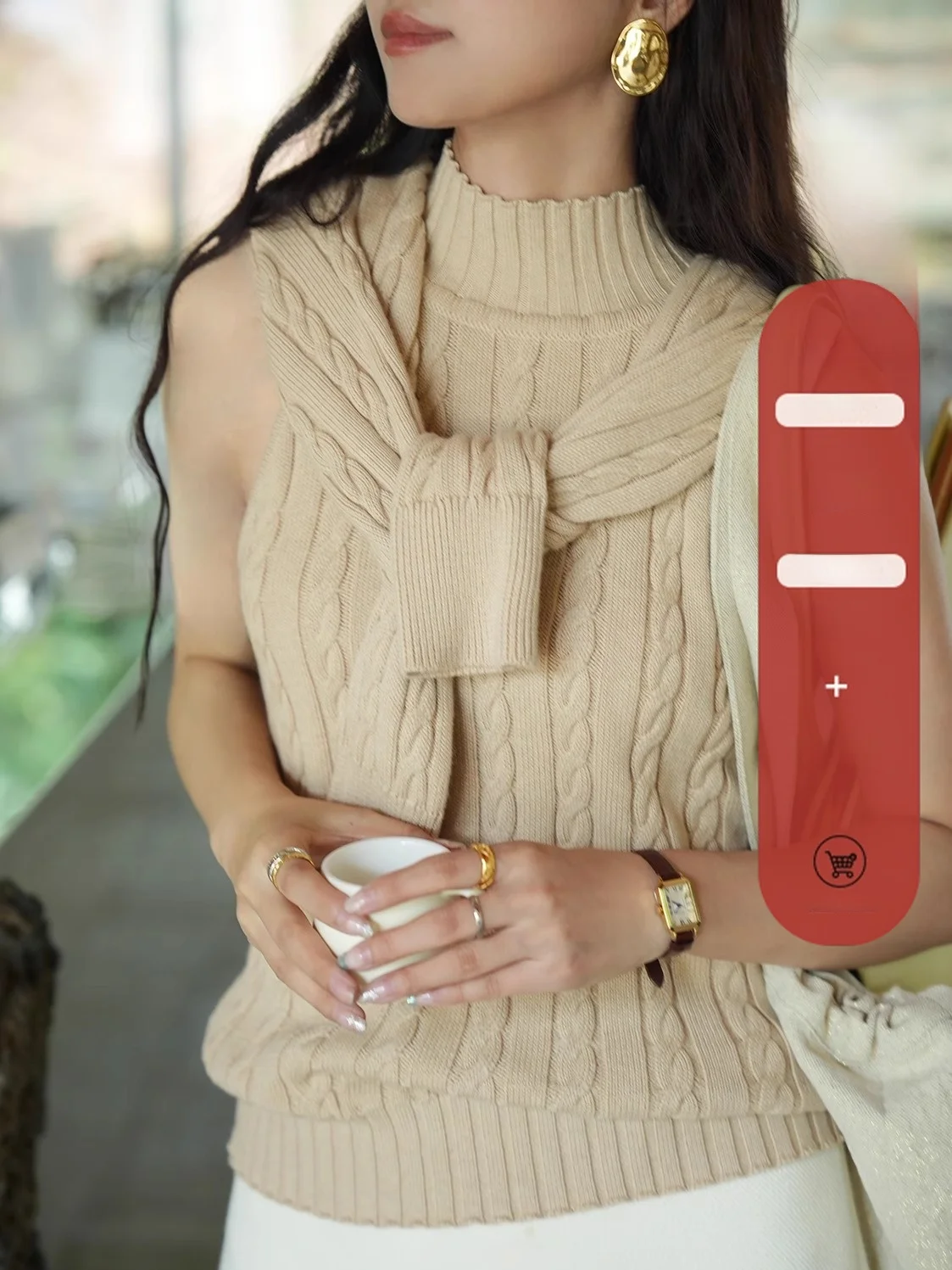 Оригинальный вязаный комплект Elwing Camere, женский простой открытый кардиган, тюре, тонкий комплект из двух предметов с высоким воротником
Оригинальный вязаный комплект Elwing Camere, женский простой открытый кардиган, тюре, тонкий комплект из двух предметов с высоким воротником