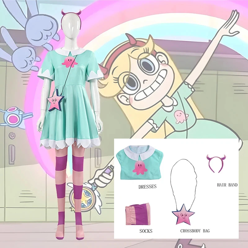 Princess Star Butterfly Cosplay Costumes Anime Role Play Dresses Halloween Carnival Dressing For Women Girls yy:89
Princess Star Butterfly Cosplay Costumes Anime Role Play Dresses Halloween Carnival Dressing For Women Girls yy:89