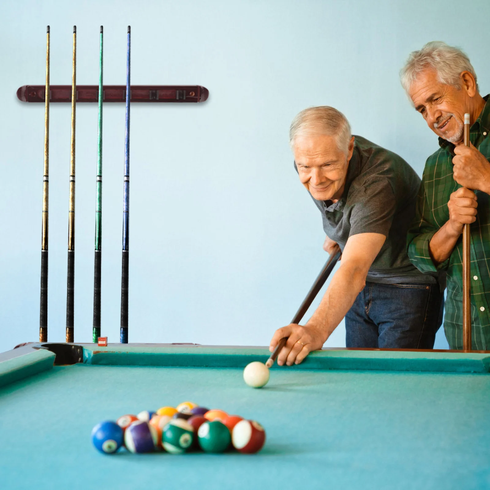 Wall Mount Billiard Rack Pool Cue Holder Stick Stand Abs Pole Durable Storage Display Rack For Table Accessories 
Wall Mount Billiard Rack Pool Cue Holder Stick Stand Abs Pole Durable Storage Display Rack For Table Accessories