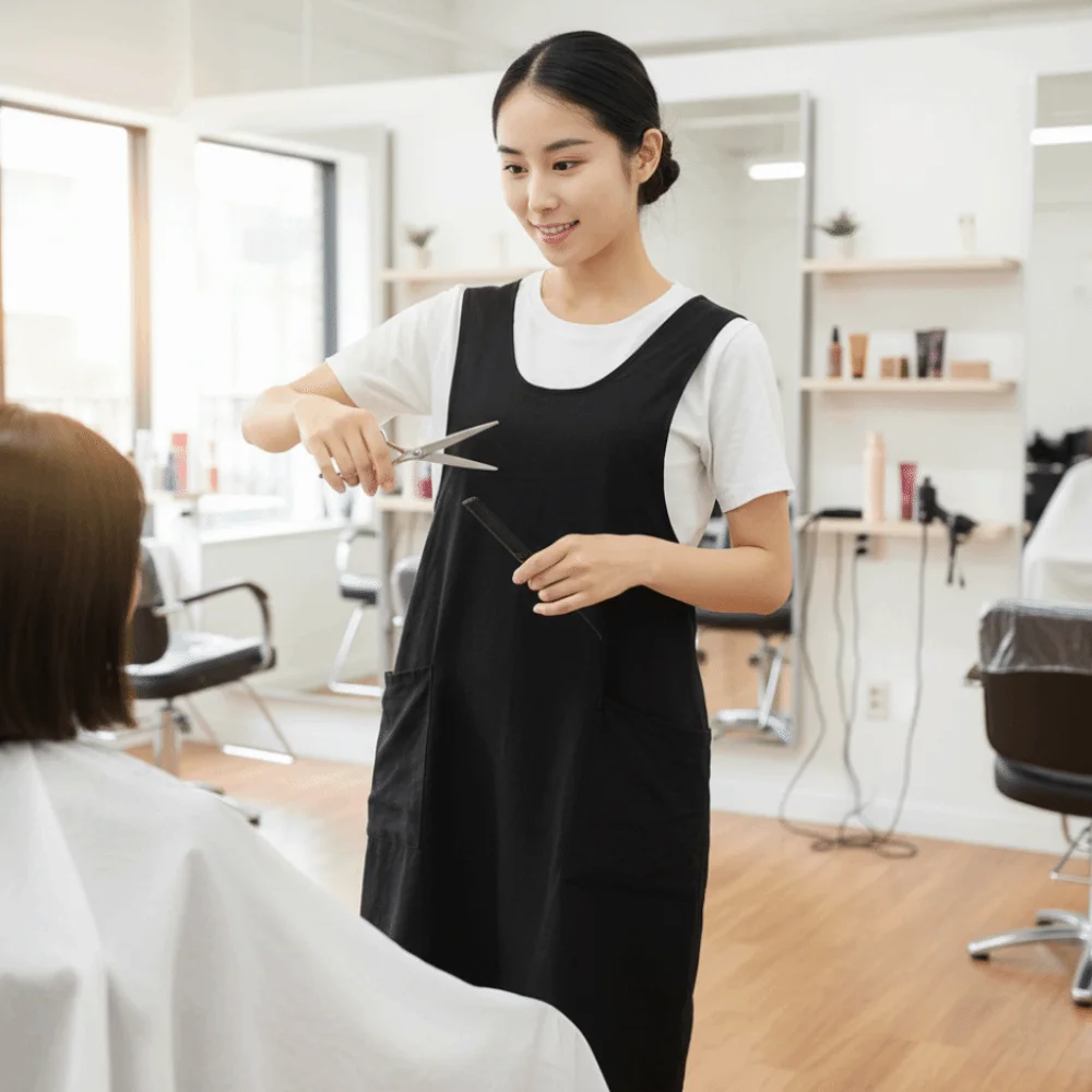 Professional Barber Shop Work Clothes with Pockets Soft Hair Salon Uniforms Antistatic Breathable Cross Hairdressing Apron
Professional Barber Shop Work Clothes with Pockets Soft Hair Salon Uniforms Antistatic Breathable Cross Hairdressing Apron