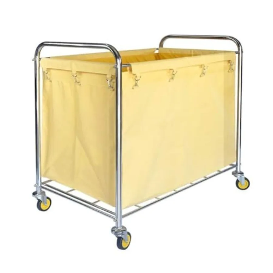 Mobile Hotel Cart with Handle, Multifunction Laundry Sorter Trolley, Stainless Steel Frame, Housekeeping Storage Organizer
Mobile Hotel Cart with Handle, Multifunction Laundry Sorter Trolley, Stainless Steel Frame, Housekeeping Storage Organizer