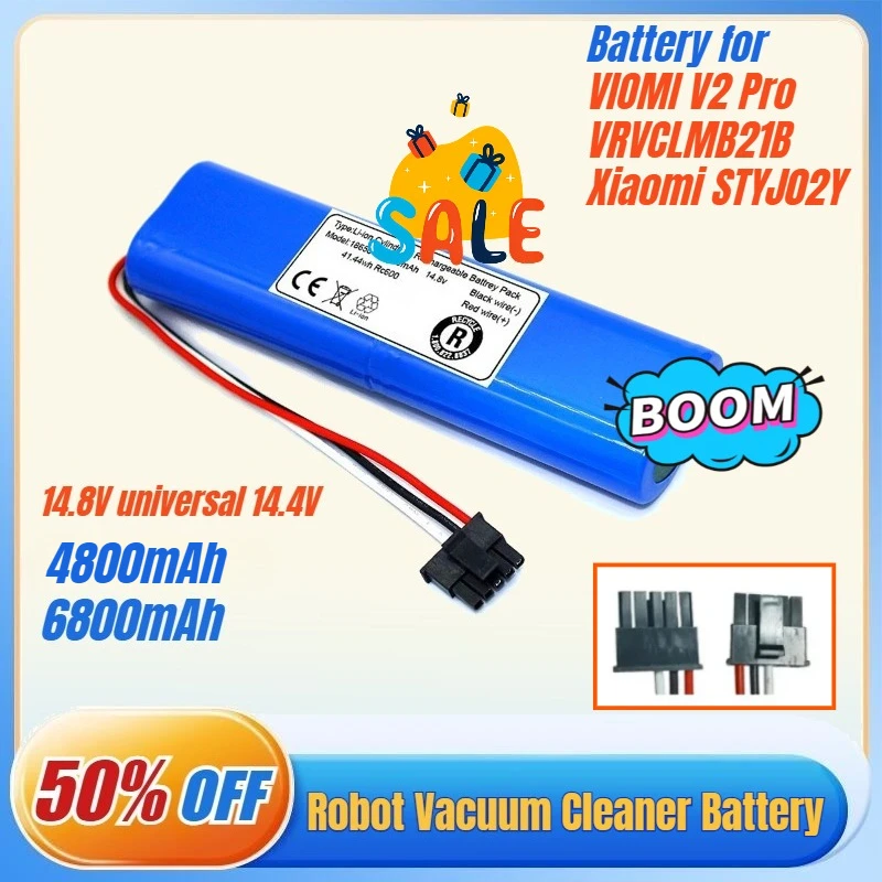 Новая литий-ионная батарея 6800 мАч высокого качества для робота-пылесоса CECOTEC Conga 3890 3790 3690 3290 3390 3490 3590, 14.8В
Новая литий-ионная батарея 6800 мАч высокого качества для робота-пылесоса CECOTEC Conga 3890 3790 3690 3290 3390 3490 3590, 14.8В