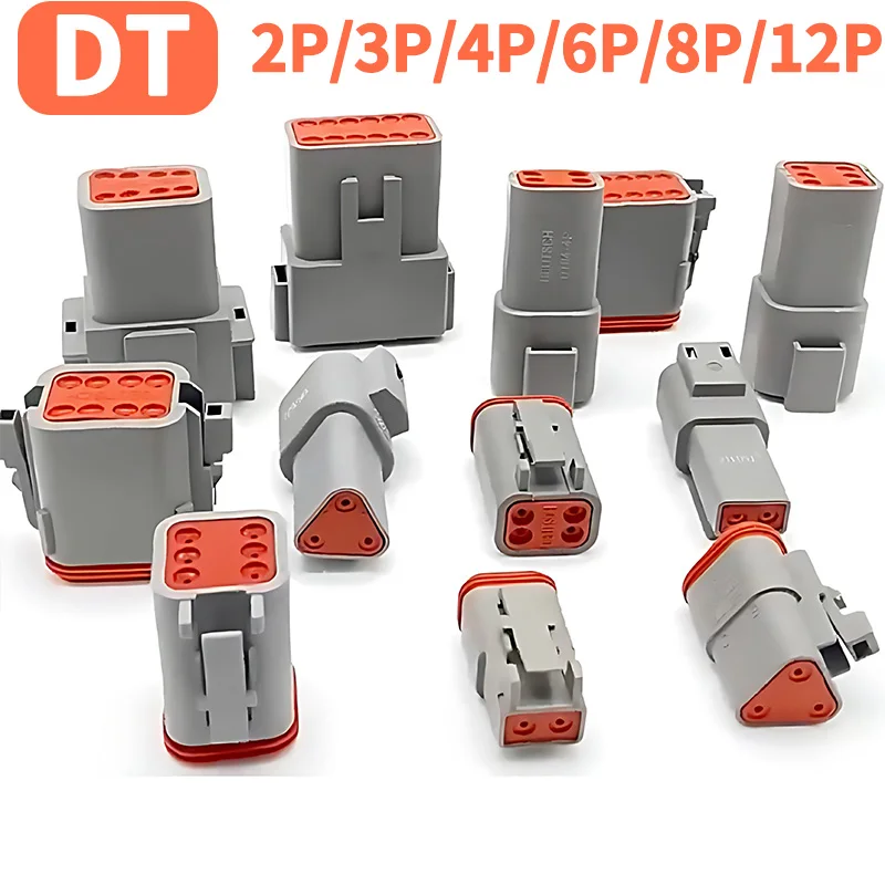 1Set Deutsch DT04/DT06 Connector Set | 2-12Pin Waterproof Kit with 22-16AWG Terminals for Automotive Harsh Environments
1Set Deutsch DT04/DT06 Connector Set | 2-12Pin Waterproof Kit with 22-16AWG Terminals for Automotive Harsh Environments