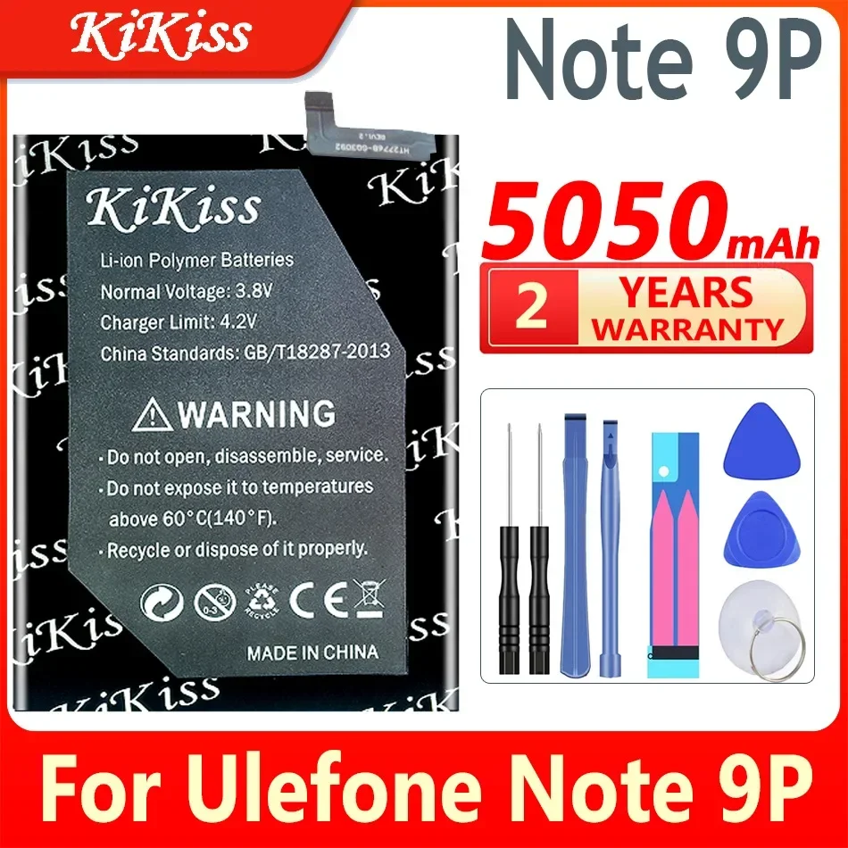 Мощный аккумулятор KiKiss емкостью 5050 мАч Note 9P для аккумулятора мобильного телефона Ulefone Note9P
Мощный аккумулятор KiKiss емкостью 5050 мАч Note 9P для аккумулятора мобильного телефона Ulefone Note9P