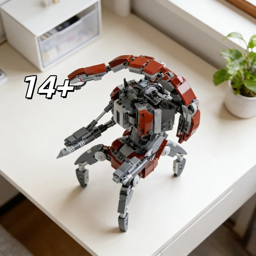 MOC mechanical combat robot building blocks full-joint movable mecha model adult difficult assembly desktop decoration
MOC mechanical combat robot building blocks full-joint movable mecha model adult difficult assembly desktop decoration