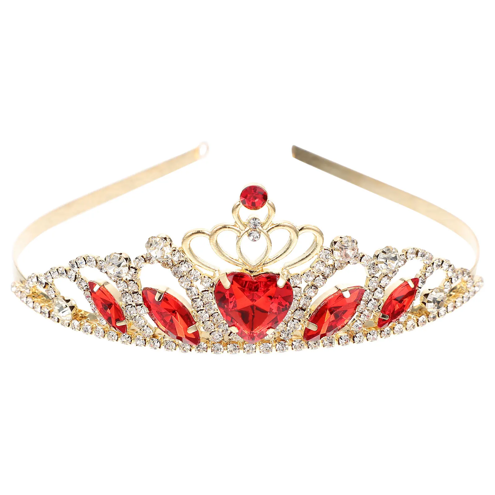 Metal Tiara Headband Rhinestone Inlaid Princess Crown for Charming Birthday Headdress Exquisite Gift Idea 
Metal Tiara Headband Rhinestone Inlaid Princess Crown for Charming Birthday Headdress Exquisite Gift Idea