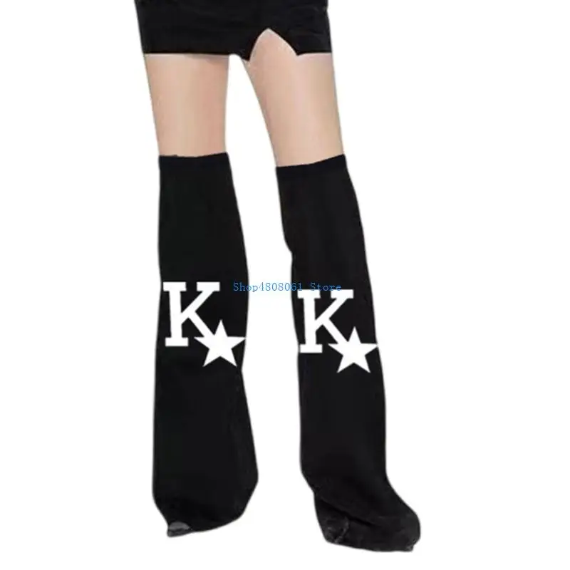 T3LC Women Harajuku Overknee Black Denims Leg Warmers Punk Letter Star Print Flared Baggy Boot Covers Long Socks Streetwear
T3LC Women Harajuku Overknee Black Denims Leg Warmers Punk Letter Star Print Flared Baggy Boot Covers Long Socks Streetwear