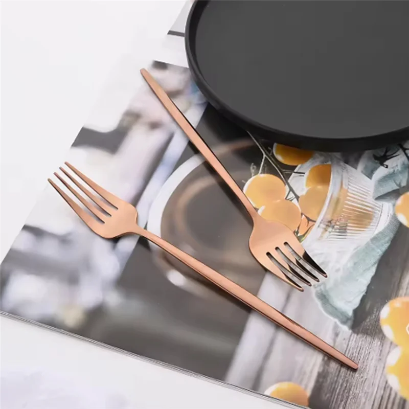 A76X-24Pcs Rose Gold Dinnerware Set Stainless Steel Tableware Set Western Knife Fork Spoon Mirror Flatware Cutlery Set
A76X-24Pcs Rose Gold Dinnerware Set Stainless Steel Tableware Set Western Knife Fork Spoon Mirror Flatware Cutlery Set