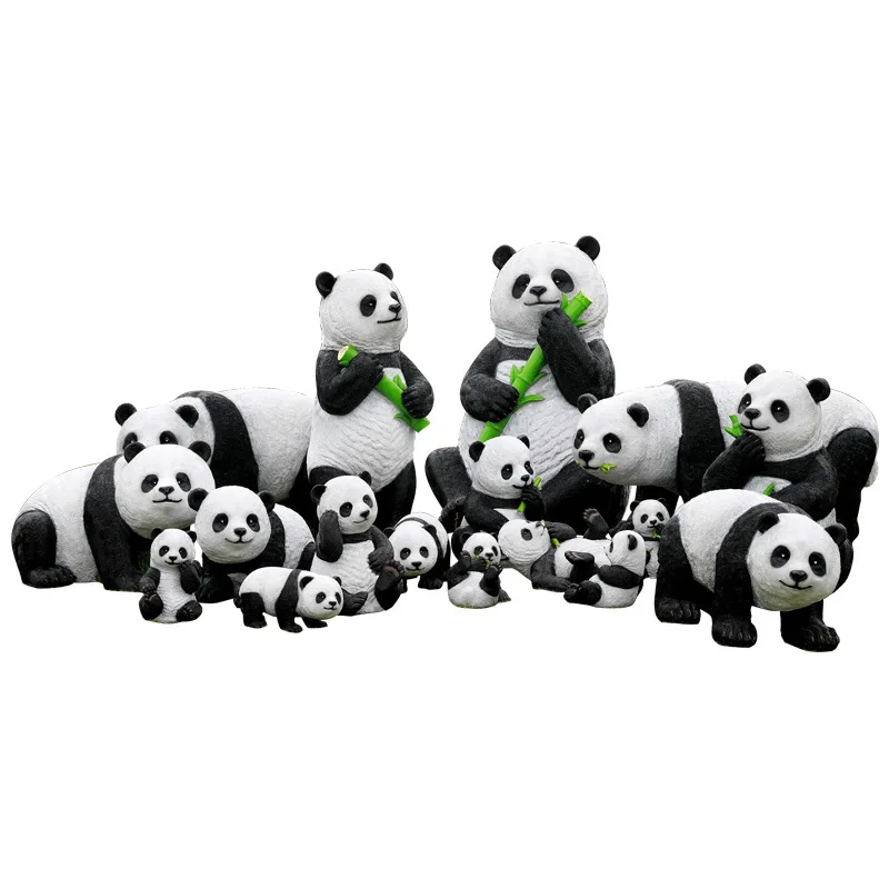 Simulation panda ornament outdoor fiberglass animal sculpture garden landscape park community courtyard 
Simulation panda ornament outdoor fiberglass animal sculpture garden landscape park community courtyard