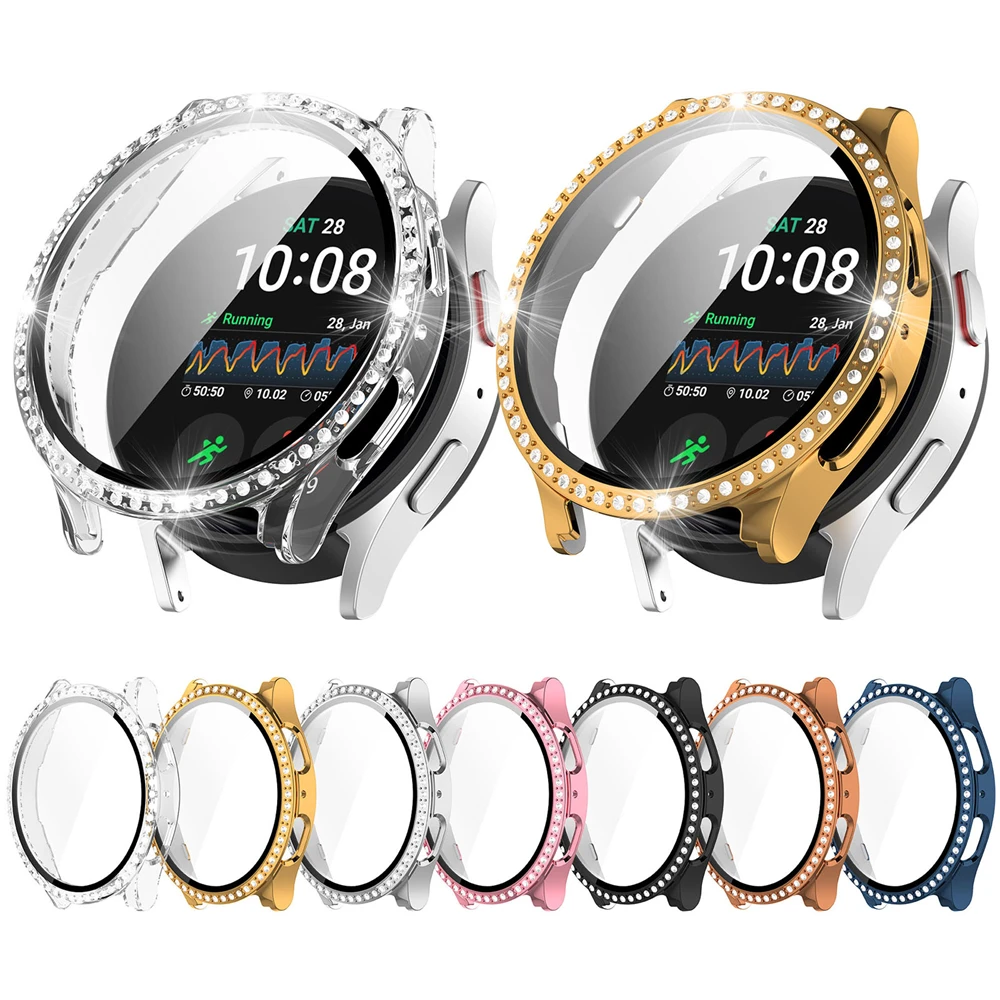 Watch Protective Cover with Diamond-edged PC Frame + HD Tempered Glass Protector Case For for Samsung Galaxy Watch7 40mm/ 44mm
Watch Protective Cover with Diamond-edged PC Frame + HD Tempered Glass Protector Case For for Samsung Galaxy Watch7 40mm/ 44mm