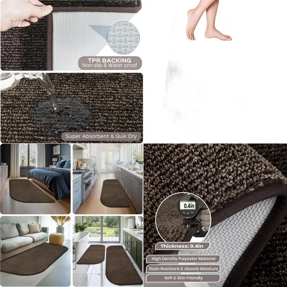 Впитывающий нескользящий кухонный коврик 24x70, моющийся напольный коврик для прихожей, прачечной и ванной комнаты
Впитывающий нескользящий кухонный коврик 24x70, моющийся напольный коврик для прихожей, прачечной и ванной комнаты