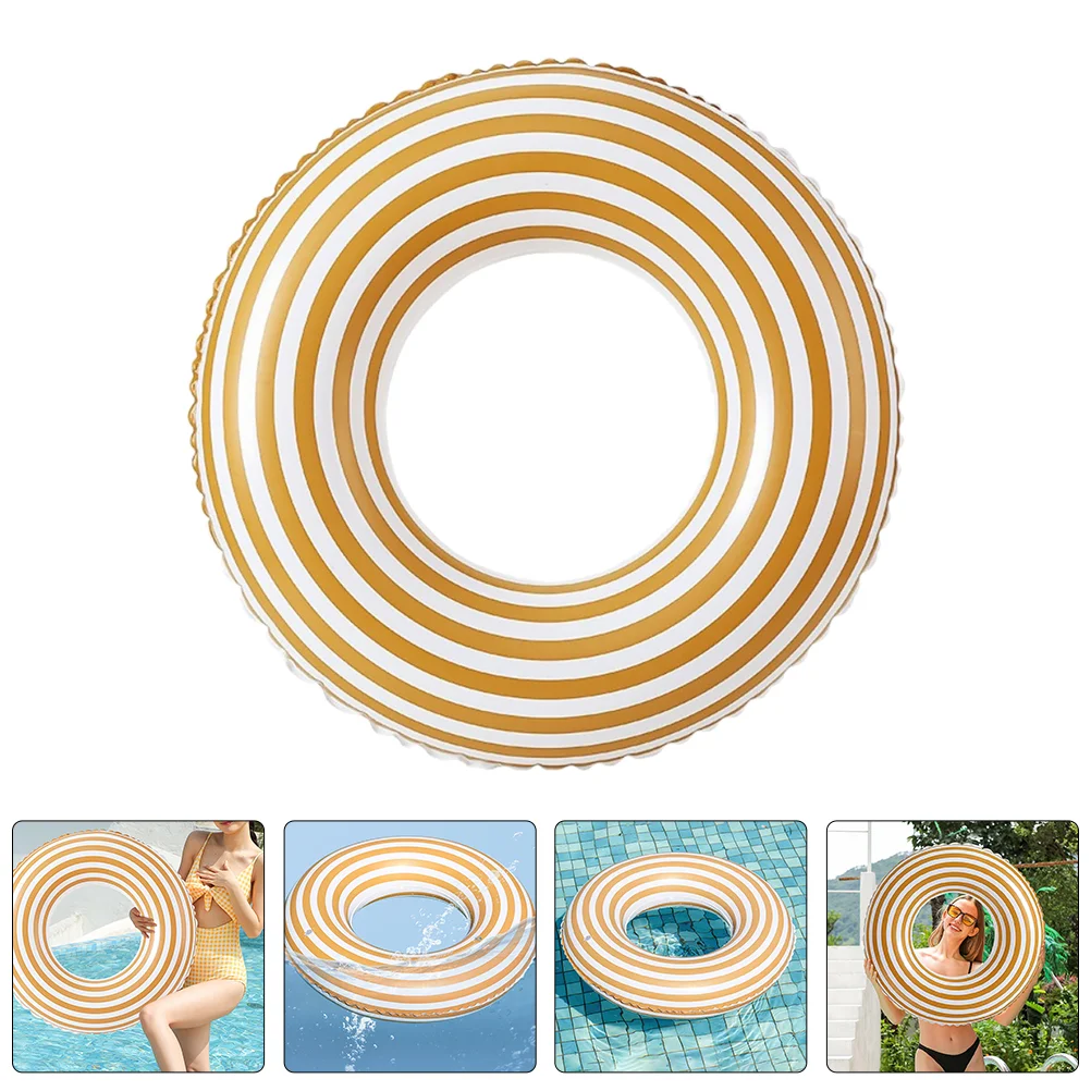 Inflatable Lifebuoy Adults Swimming Ring Summer Accessory The Portable PVC Floating Object Striped
Inflatable Lifebuoy Adults Swimming Ring Summer Accessory The Portable PVC Floating Object Striped