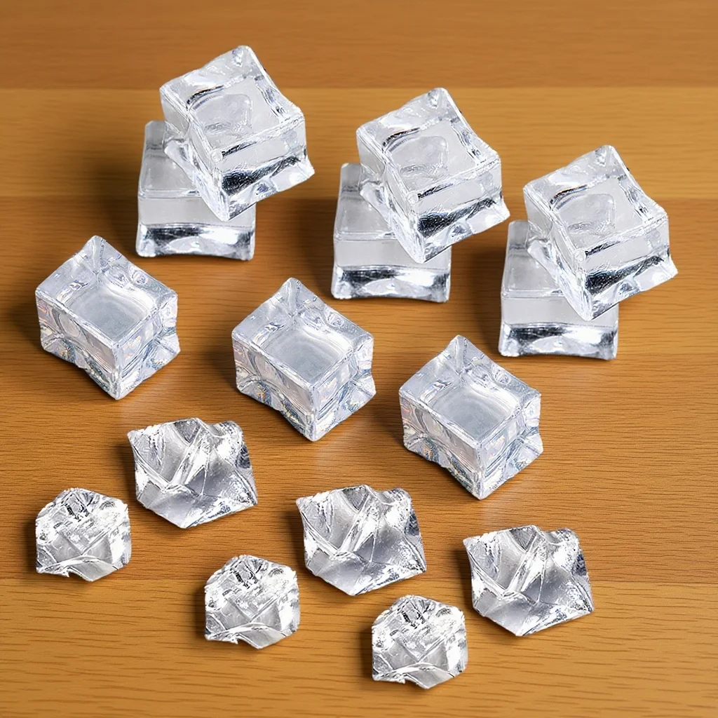 200Pcs Photo Props Ice Cubes Acrylic Fake Blocks for Home Kitchen Bar Decoration Realistic Transparent Display Use
200Pcs Photo Props Ice Cubes Acrylic Fake Blocks for Home Kitchen Bar Decoration Realistic Transparent Display Use