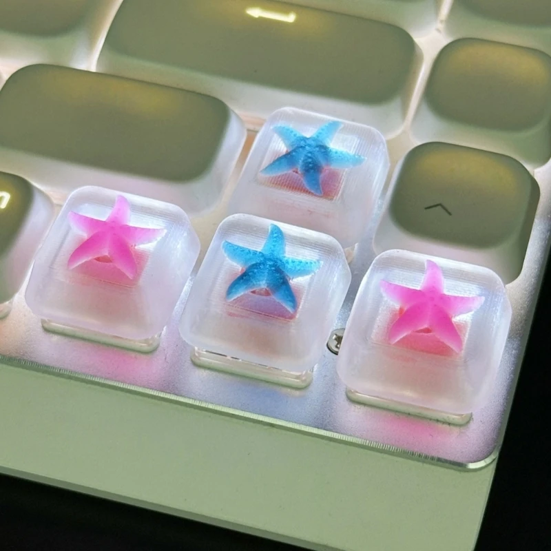 Starfishs Drop Glues Ocean Resin Keycap Mechanical Keyboards Backlit Through Keycap for Gamings Keyboards D2RC
Starfishs Drop Glues Ocean Resin Keycap Mechanical Keyboards Backlit Through Keycap for Gamings Keyboards D2RC