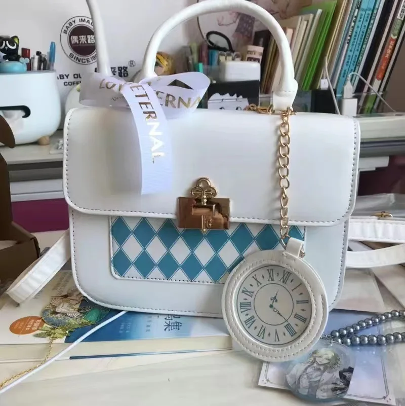 New Fashion Alice Ringer PVC Transparent Handbag Girl Crossbody Butch Japanese Pain Bag JK Uniform Colleague Bag Mirror IB114
New Fashion Alice Ringer PVC Transparent Handbag Girl Crossbody Butch Japanese Pain Bag JK Uniform Colleague Bag Mirror IB114