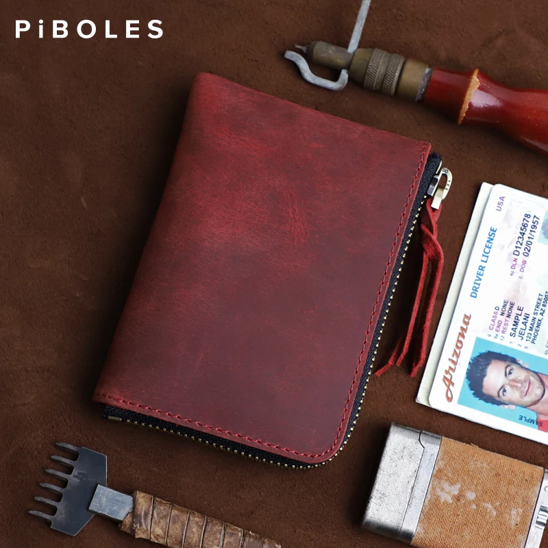 Men's Coin Purse Handmade Genuine Leather Card Wallet Credit Card Holder Retro Leather Card Slot Short Wallet With Zipper Women
Men's Coin Purse Handmade Genuine Leather Card Wallet Credit Card Holder Retro Leather Card Slot Short Wallet With Zipper Women