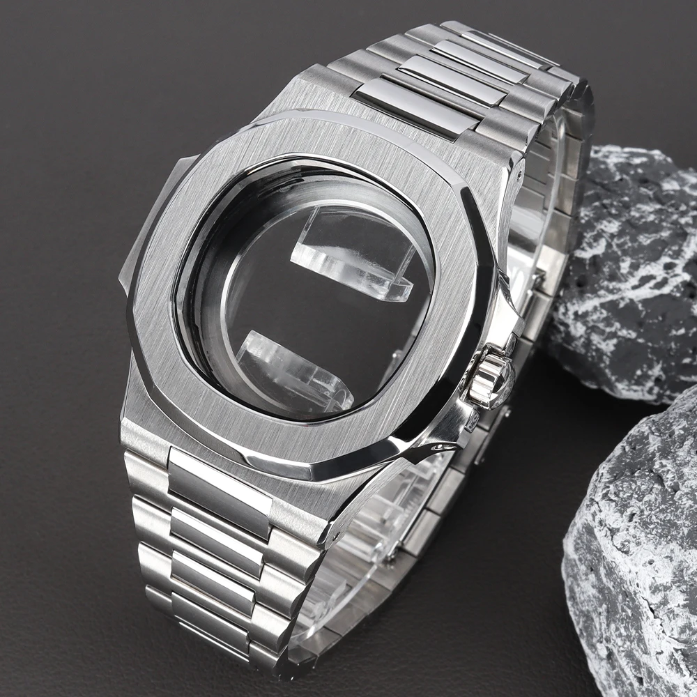 40mm Square Watch Case 316L Steel Bracelet for Nautilus Series NH34 NH35 NH36 NH38 4r35 Movement Sapphire Glass Watch Spare Part
40mm Square Watch Case 316L Steel Bracelet for Nautilus Series NH34 NH35 NH36 NH38 4r35 Movement Sapphire Glass Watch Spare Part