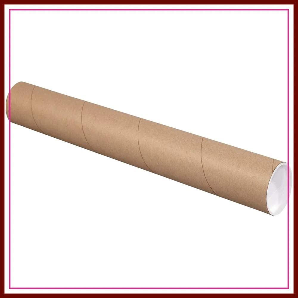 24 Pack 48" Cardboard Tubes with Caps, 3"x3" for Mailing & Storing Posters, Artwork, Blueprints, Crafts
24 Pack 48" Cardboard Tubes with Caps, 3"x3" for Mailing & Storing Posters, Artwork, Blueprints, Crafts