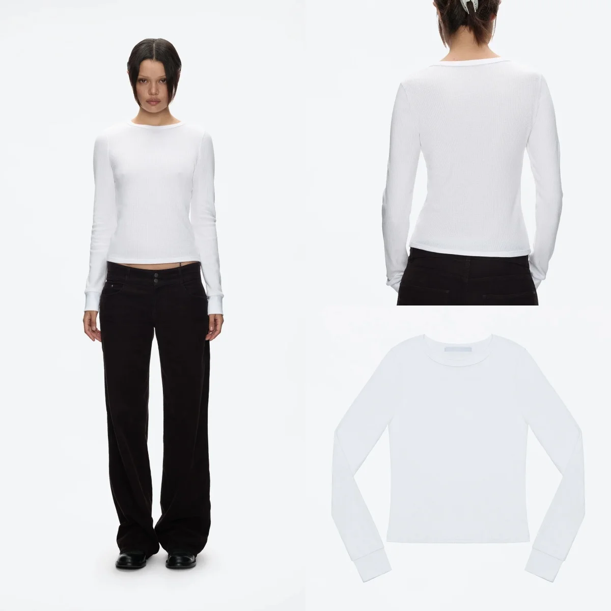 Tank Women's Slim-Fit White Round-Neck Long-Sleeve Top, Vintage Basic Outerwear Knitwear, Autumn and Winter Inner Layer Warm Top, Long-Sleeve Knit Top
Tank Women's Slim-Fit White Round-Neck Long-Sleeve Top, Vintage Basic Outerwear Knitwear, Autumn and Winter Inner Layer Warm Top, Long-Sleeve Knit Top