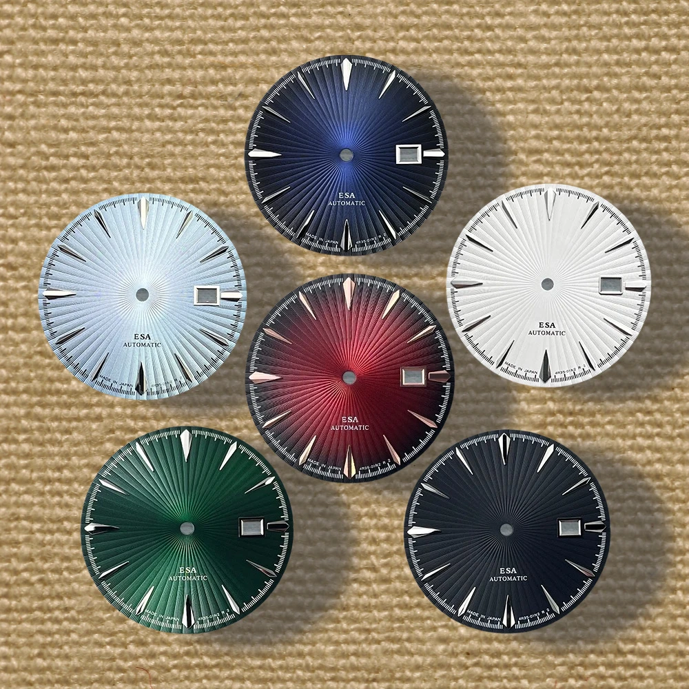 35mm S Logo Cocktail Dial Fit NH35 Movement High-Quality Vertical Grain Dial Watch Modification Accessories
35mm S Logo Cocktail Dial Fit NH35 Movement High-Quality Vertical Grain Dial Watch Modification Accessories