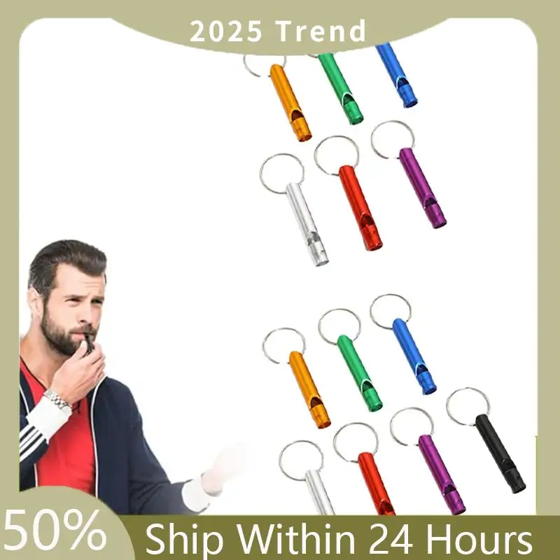 A35F New Aluminum Emergency Whistle Portable Safety Training Whistle With Keychain Easy To Use High Guality ,Multicolor
A35F New Aluminum Emergency Whistle Portable Safety Training Whistle With Keychain Easy To Use High Guality ,Multicolor