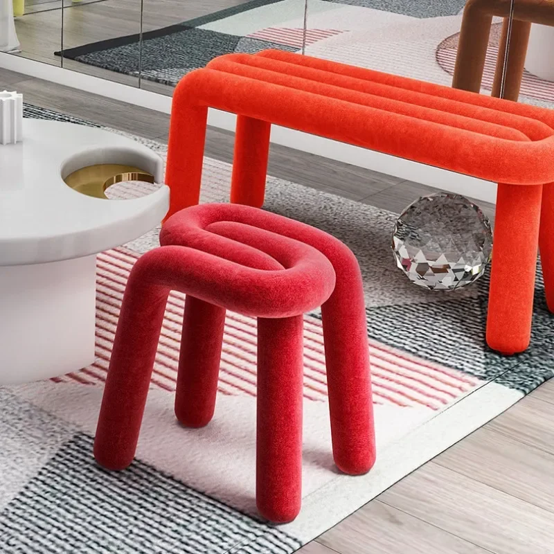 Designer Single Stool Soft and Cosy Velvet High Resilience Foam Cushion French Parlour Footstool Cosmetic Stool
Designer Single Stool Soft and Cosy Velvet High Resilience Foam Cushion French Parlour Footstool Cosmetic Stool