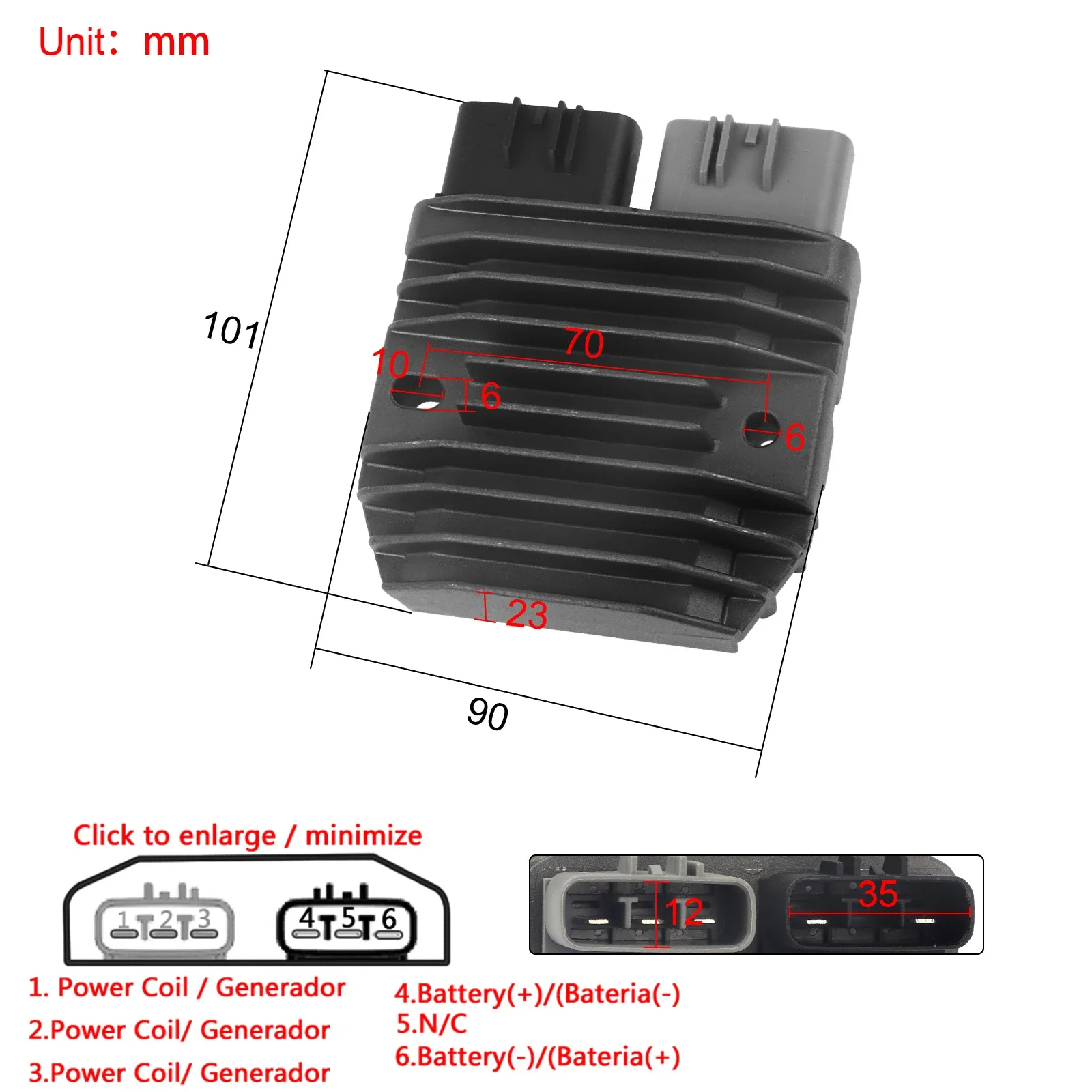 Motorcycle Voltage Regulator Rectifier For Yamaha XV17A Road Star Silverado Warrior 1700 XTZ Tenere 1200 XV19C XVS950 V-Star
Motorcycle Voltage Regulator Rectifier For Yamaha XV17A Road Star Silverado Warrior 1700 XTZ Tenere 1200 XV19C XVS950 V-Star