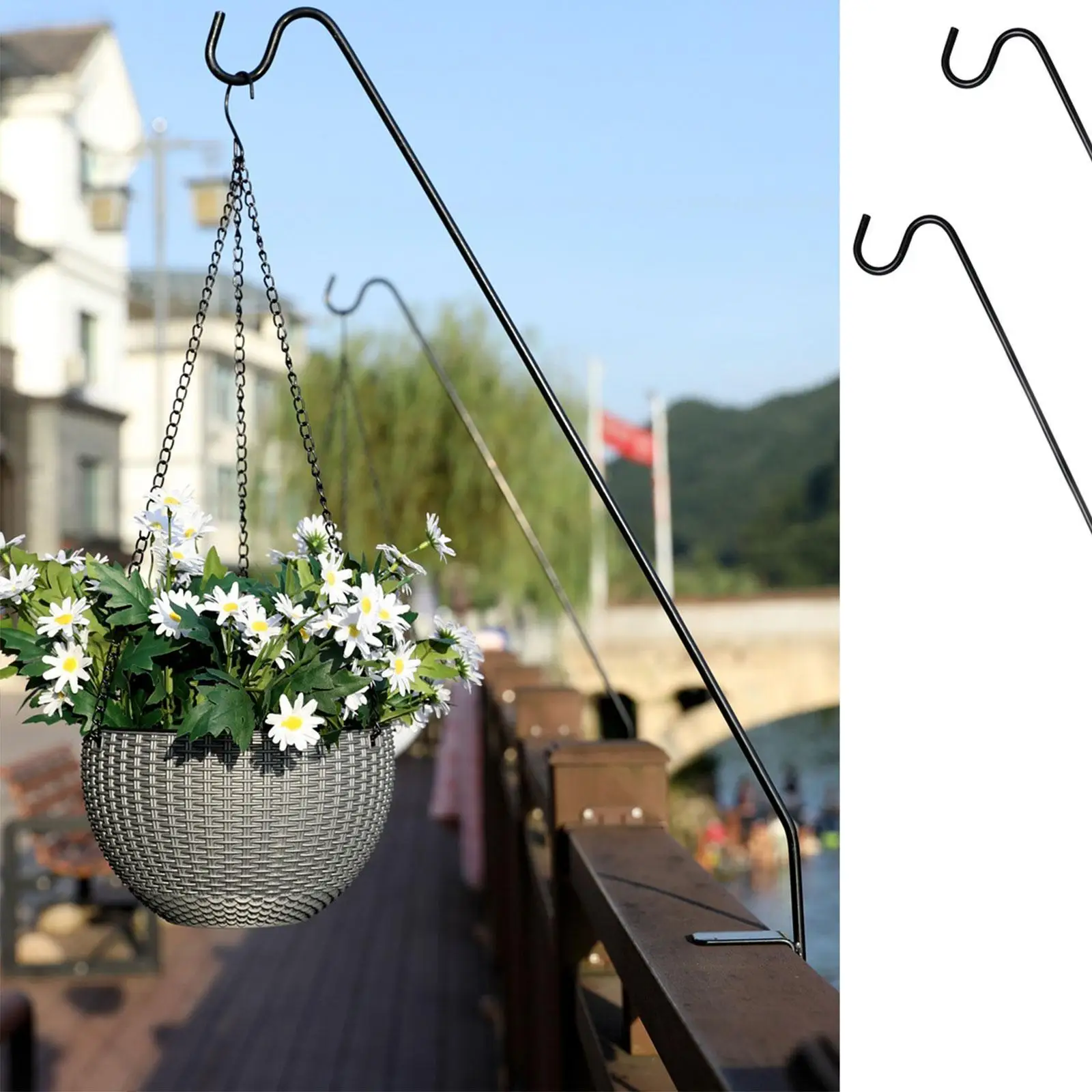 Hanging Plant Bracket Flower Basket Hook Wind Chimes Easy to Install Clamp Base Rustproof Accessory Garden Hanger Hook
Hanging Plant Bracket Flower Basket Hook Wind Chimes Easy to Install Clamp Base Rustproof Accessory Garden Hanger Hook