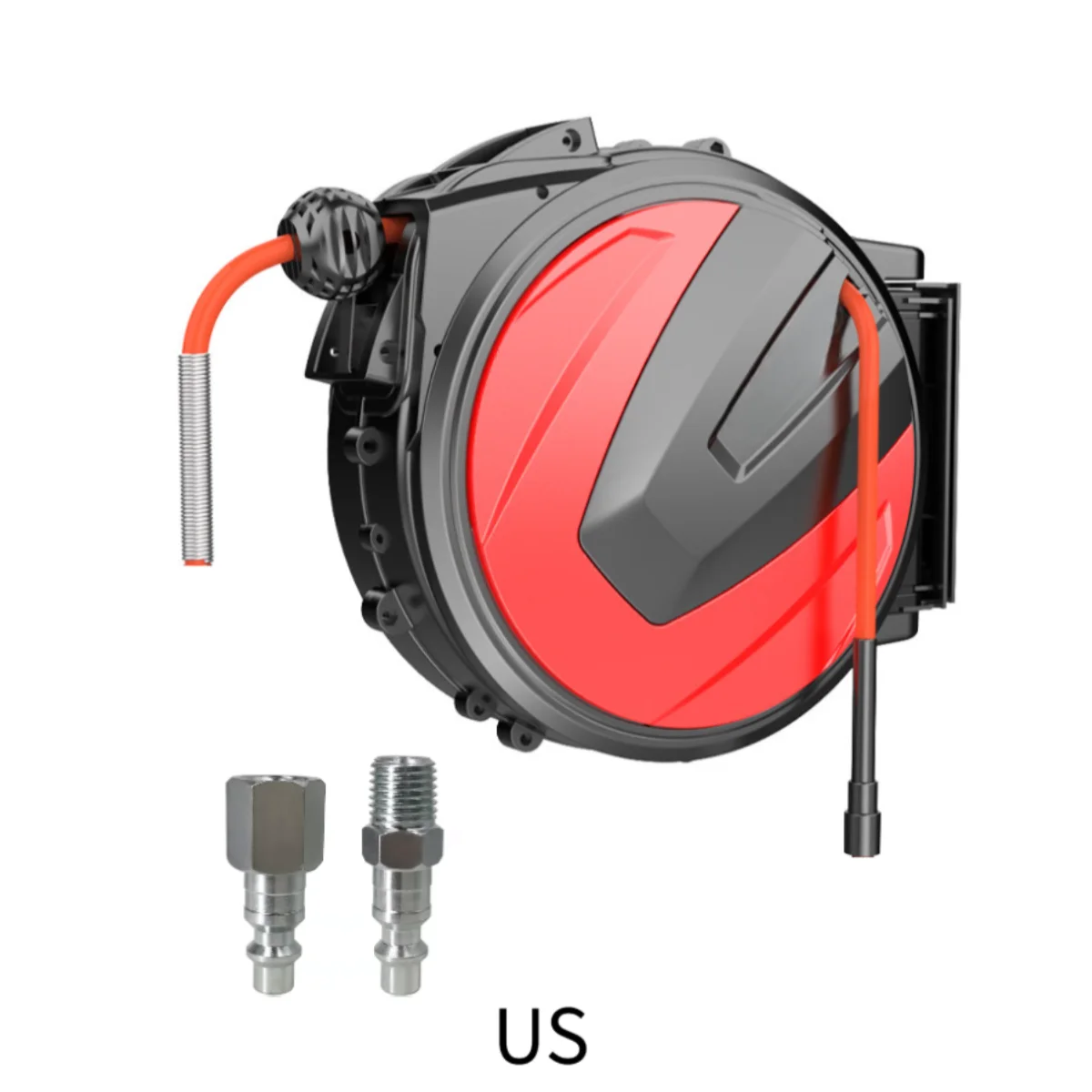 Retractable Air Hose Reel, with US Quick Connect Coupler, 5X8mm PU Braided Air Hose for Auto Repair, Garage Workshop
Retractable Air Hose Reel, with US Quick Connect Coupler, 5X8mm PU Braided Air Hose for Auto Repair, Garage Workshop