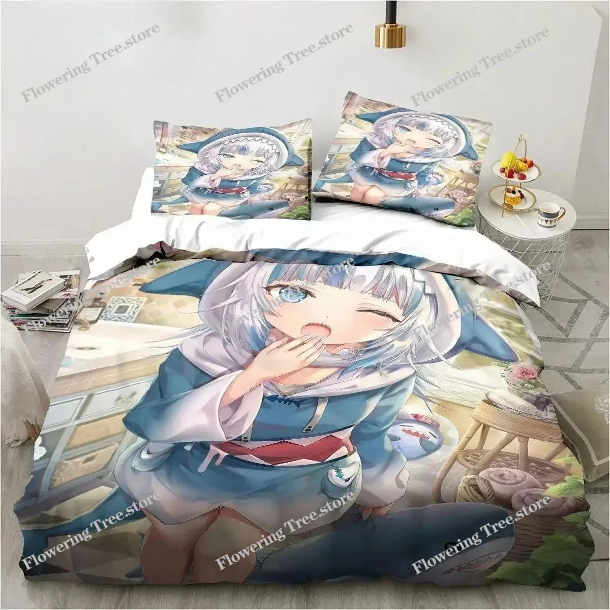 Kawaii Gawr Gura Cute Girl My Angle King Twin Double Child Bedding Set Microfiber or Polyester 3D Print Anime Duvet Cover Set
Kawaii Gawr Gura Cute Girl My Angle King Twin Double Child Bedding Set Microfiber or Polyester 3D Print Anime Duvet Cover Set