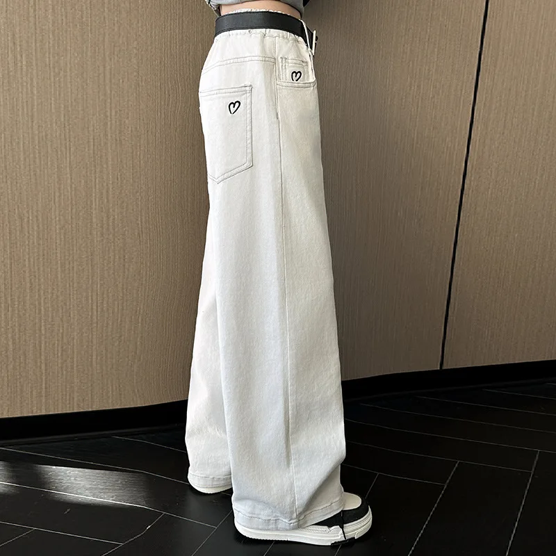 Джинсы для девочек, весенние, белые. Осенняя одежда. Подходит для подростков в возрасте от 7 до 14 лет. Модные брюки прямого кроя. Свободные повседневные брюки.
Джинсы для девочек, весенние, белые. Осенняя одежда. Подходит для подростков в возрасте от 7 до 14 лет. Модные брюки прямого кроя. Свободные повседневные брюки.