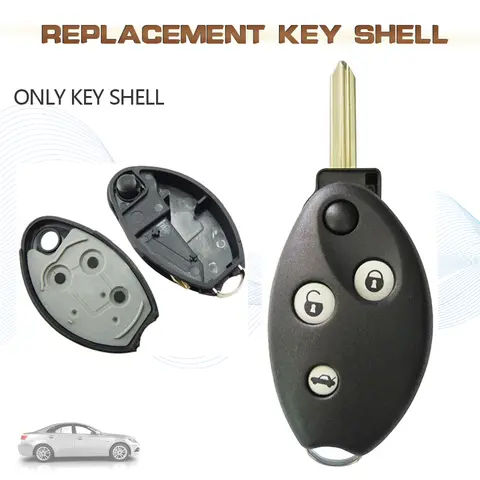 KEYECU Sostituzione Chiave A Distanza Borsette Caso Fob 3 Pulsante per il 1997 1998 1999 2000 2001 2002 2003 2004 2005 Citroen C5 Xsara Break