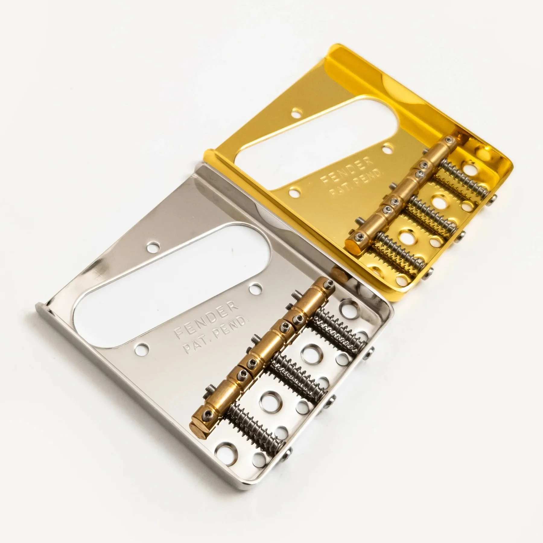 Electric Guitar Bridge Vintage Style TL Brass Saddles Through Body, 6-String, Available in Gold and Chrome
Electric Guitar Bridge Vintage Style TL Brass Saddles Through Body, 6-String, Available in Gold and Chrome
