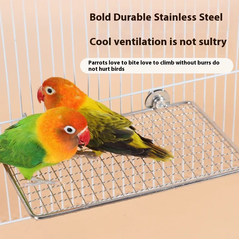 Stainless Steel Parrot Jumping & Eating Table Platform Small Bird Pet Cage Accessory
Stainless Steel Parrot Jumping & Eating Table Platform Small Bird Pet Cage Accessory