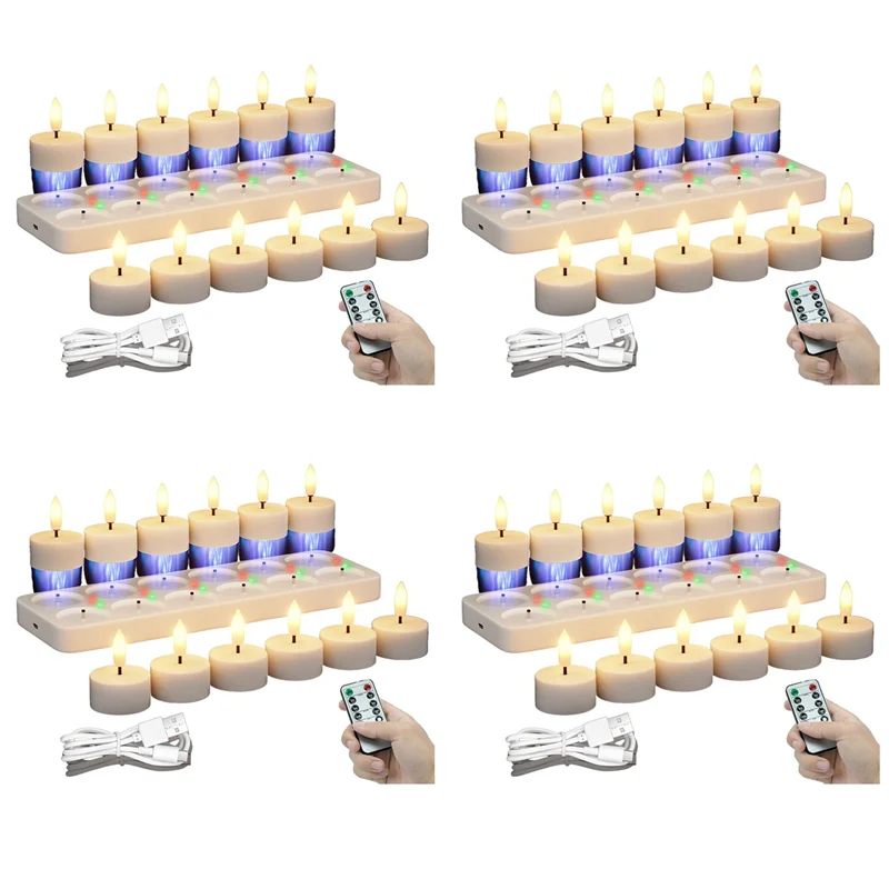 【Today-Only!】Rechargeable Flameless Tea Lights Candles With Charging Station 48Pcs Battery Tea Lights Candles With Remote
【Today-Only!】Rechargeable Flameless Tea Lights Candles With Charging Station 48Pcs Battery Tea Lights Candles With Remote