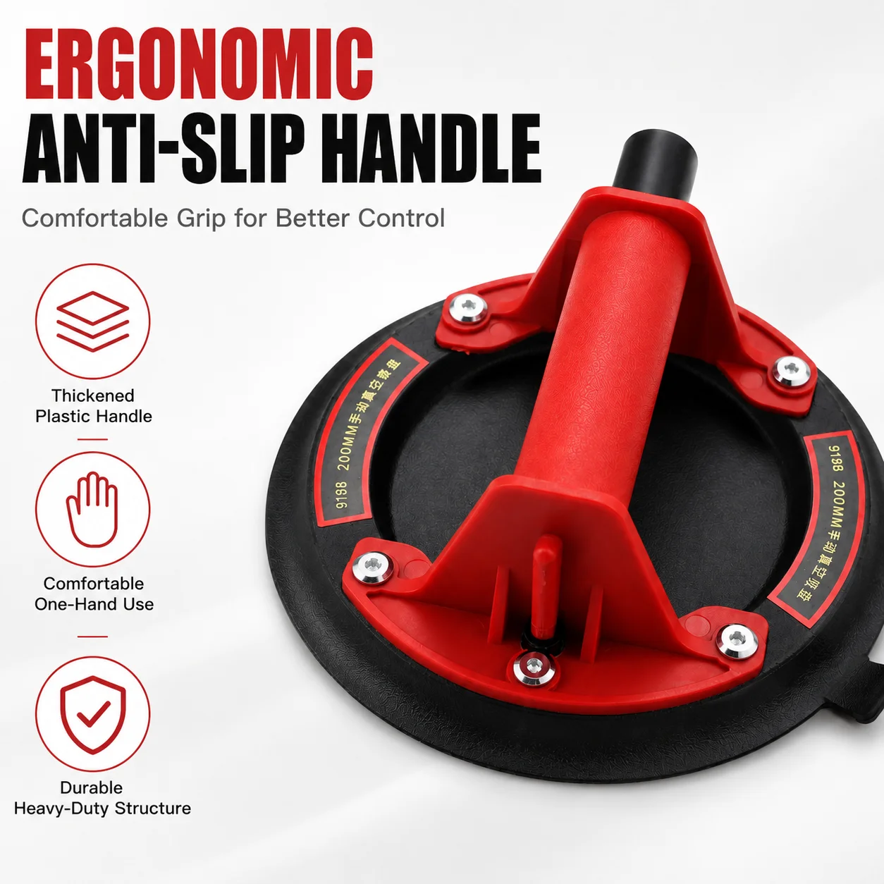 New Vacuum Suction Cup 200kg Loading Capacity Heavy Duty Vacuum Spreader for Tile Adsorption Granite Glass Lifting 8 inch Cup
New Vacuum Suction Cup 200kg Loading Capacity Heavy Duty Vacuum Spreader for Tile Adsorption Granite Glass Lifting 8 inch Cup