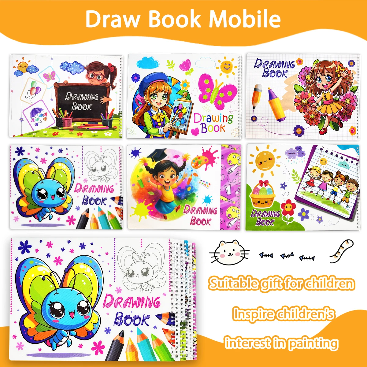 6 книг, детские книжки для рисования, книги для граффити в детском саду, книжки-раскраски для детей, школьные принадлежности для детей от 5 до 8 лет
6 книг, детские книжки для рисования, книги для граффити в детском саду, книжки-раскраски для детей, школьные принадлежности для детей от 5 до 8 лет