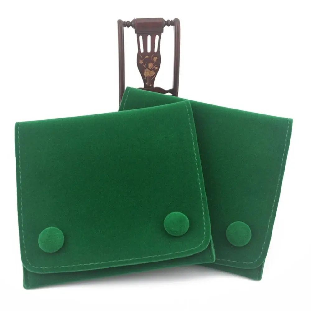 Fashion Velvet Jewelry Storage Bag Double Snap Button Portable Packaging Pouch Dust Protect Thicken Display Pouches Earrings
Fashion Velvet Jewelry Storage Bag Double Snap Button Portable Packaging Pouch Dust Protect Thicken Display Pouches Earrings