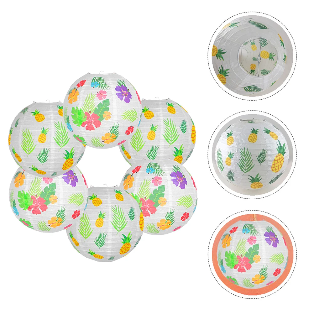 6 Pcs Paper Lanterns Hawaiian Tropical Decorative Festive Hanging LED Light Pool Party Birthday Ornament Reusable
6 Pcs Paper Lanterns Hawaiian Tropical Decorative Festive Hanging LED Light Pool Party Birthday Ornament Reusable